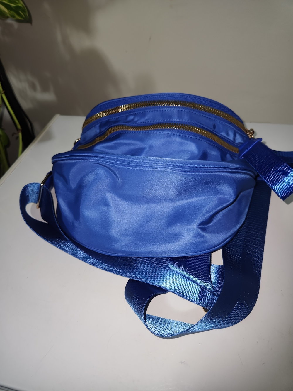 Classic Blue Crossbody Sling Bag - Women's Casual Shoulder Bag